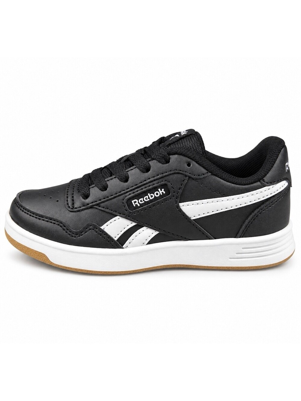 Reebok Court Advance Kids Size 11 Black White Gum Tennis Sneakers 100208259 New